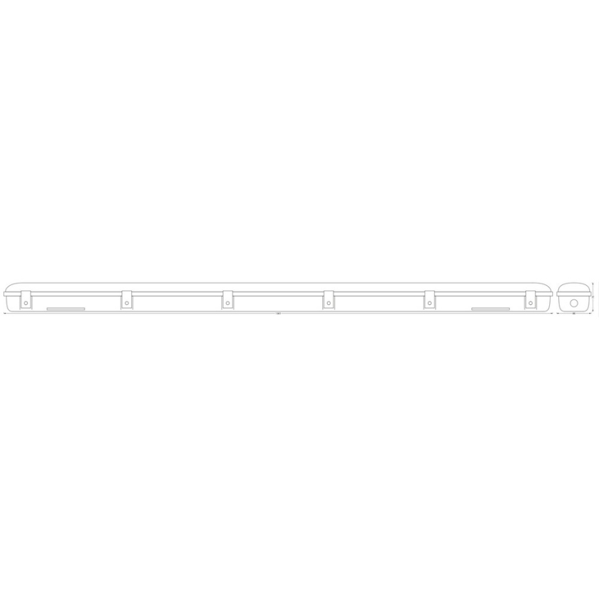 Ledvance - LED Индустриална лампа със сензор SUBMARINE 1xG13/19W/230V IP65
