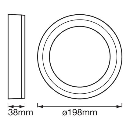 Ledvance - LED Лампа ROUND LED/15W/230V ⌀ 20 см