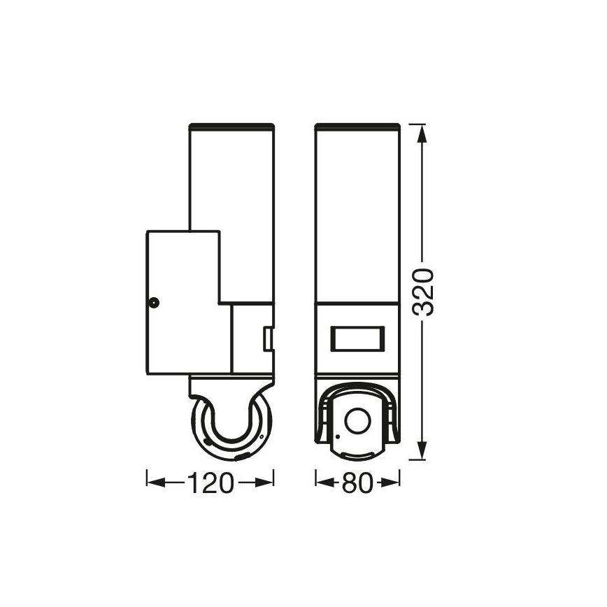 Ledvance - LED Димируем екстериорен аплик със сензор и камера SMART+ LED/16W/230V Wi-Fi IP44