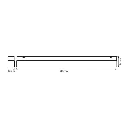 Ledvance - LED Лампа за огледало в баня SQUARE LED/14W/230V IP44 3000/4000K CRI 90 Ra