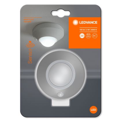 Ledvance - LED Лампа за ориентация със сензор NIGHTLUX LED/1,7W/3xAAA 4000K