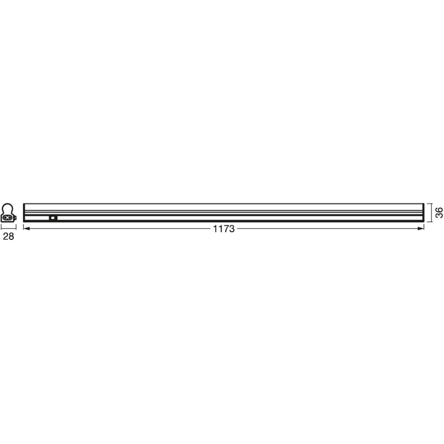 Ledvance - LED Лампа за под кухненски шкаф със сензор BATTEN LED/14W/230V 120 см