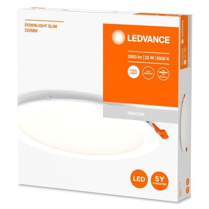 Ledvance - LED Лампа за вграждане SLIM LED/22W/230V 6500K