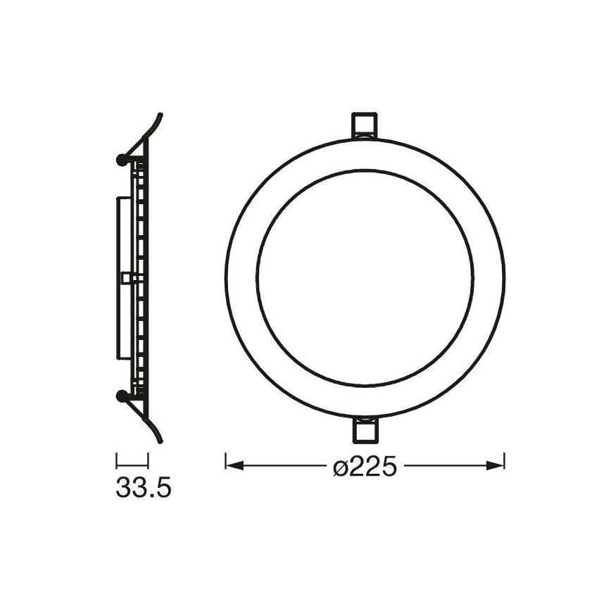 Ledvance - LED Лампа за вграждане SLIM LED/22W/230V 6500K