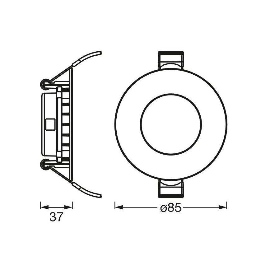 Ledvance - LED Луничка SLIM LED/4,5W/230V 4000K