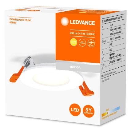 Ledvance - LED Луничка SLIM LED/4,5W/230V 3000K