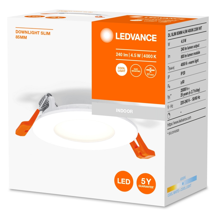 Ledvance - LED Луничка SLIM LED/4,5W/230V 4000K