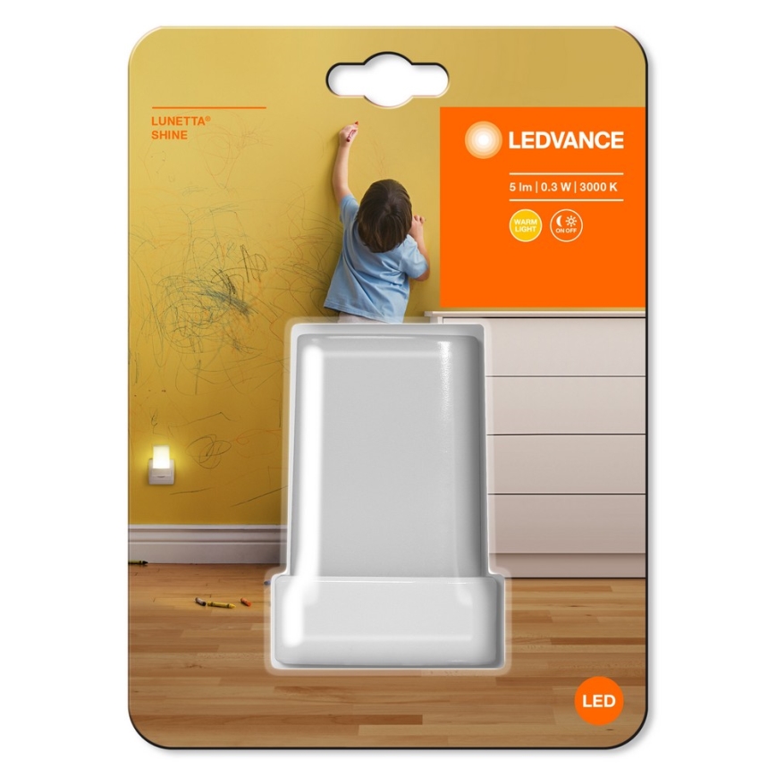 Ledvance - LED Нощна лампа със сензор LUNETTA LED/0,28W/230V 3000K
