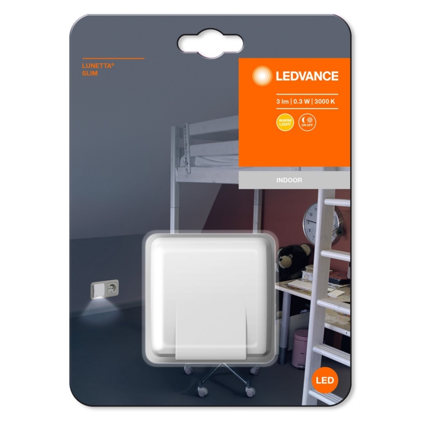 Ledvance - LED Нощна лампа със сензор LUNETTA LED/0,3W/230V 3000K