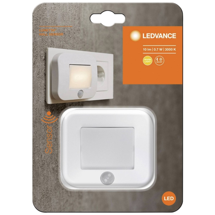 Ledvance - LED Нощна лампа със сензор LUNETTA LED/0,7W/230V 3000K
