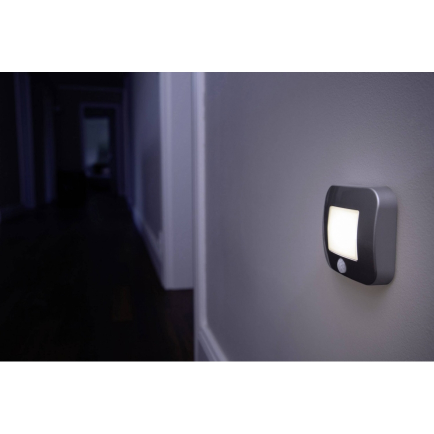 Ledvance - LED осветително тяло със сензор NIGHTLUX LED / 0.25W / 3xAAA