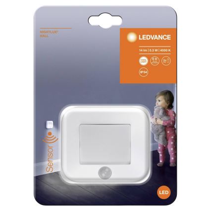 Ledvance - LED осветително тяло със сензор NIGHTLUX LED / 0.25W / 3xAAA