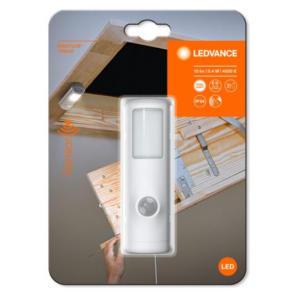 Ledvance - LED осветително тяло със сензор NIGHTLUX LED / 0.35W / 3xAAA IP54