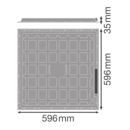 Ledvance - LED панел за окачен таван ESSENTIAL LED/36W/230V 4000K 60x60 см