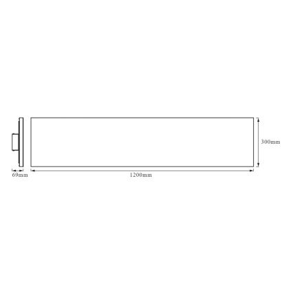 Ledvance - LED Панел за повърхностен монтаж FRAMELESS LED/40W/230V 3000K