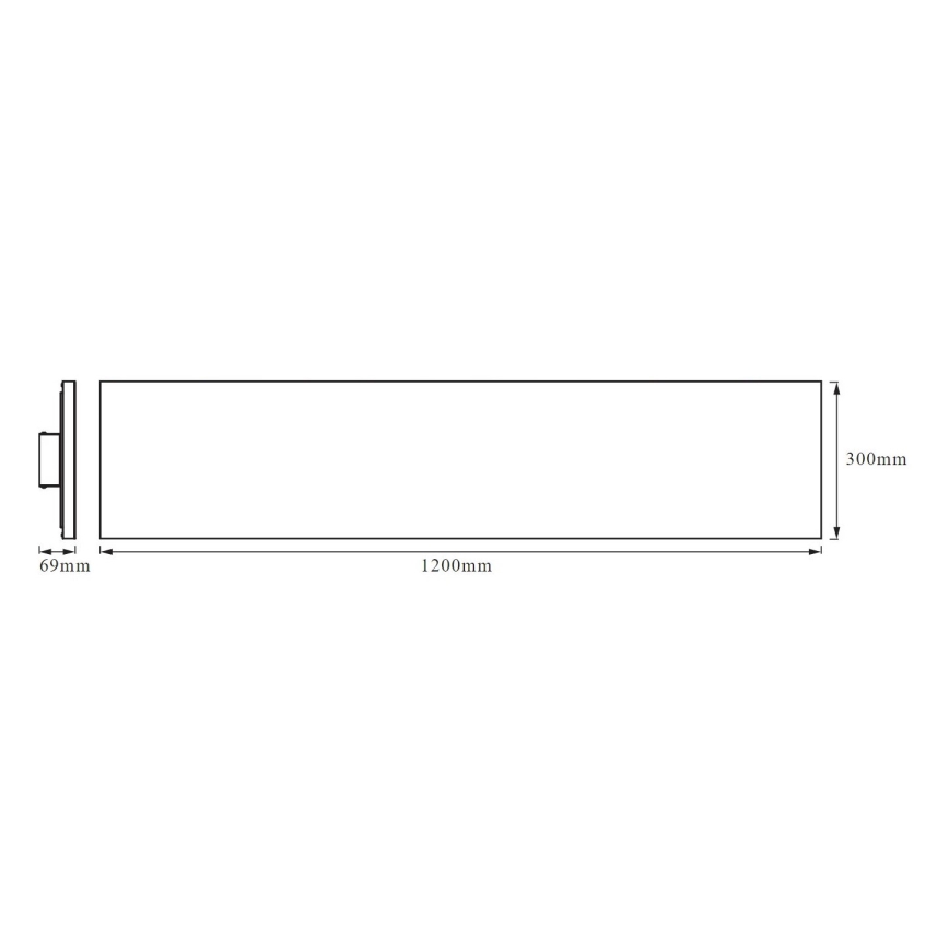 Ledvance - LED Панел за повърхностен монтаж FRAMELESS LED/40W/230V 3000K