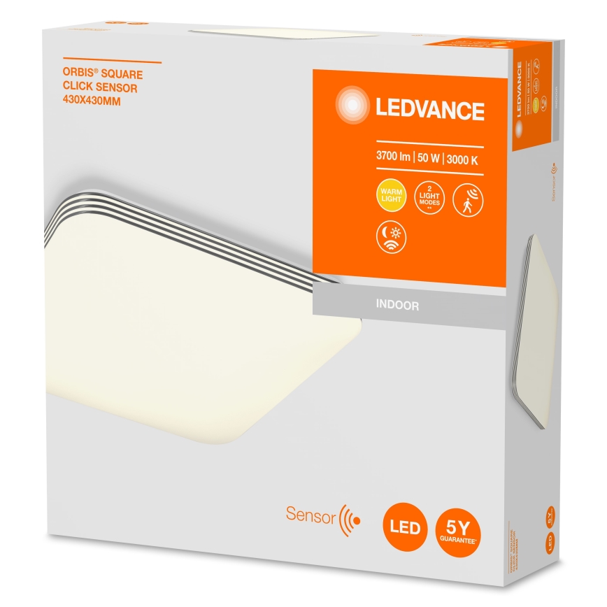 Ledvance - LED Плафон със сензор ORBIS LED/50W/230V 3000K