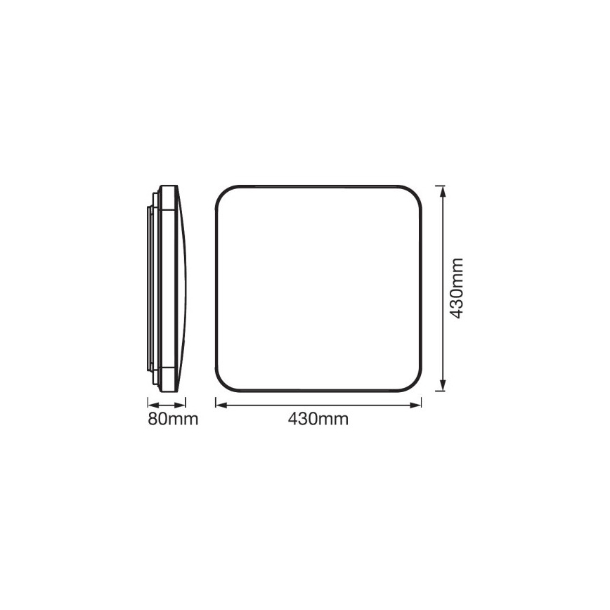 Ledvance - LED Плафон със сензор ORBIS LED/50W/230V 3000K