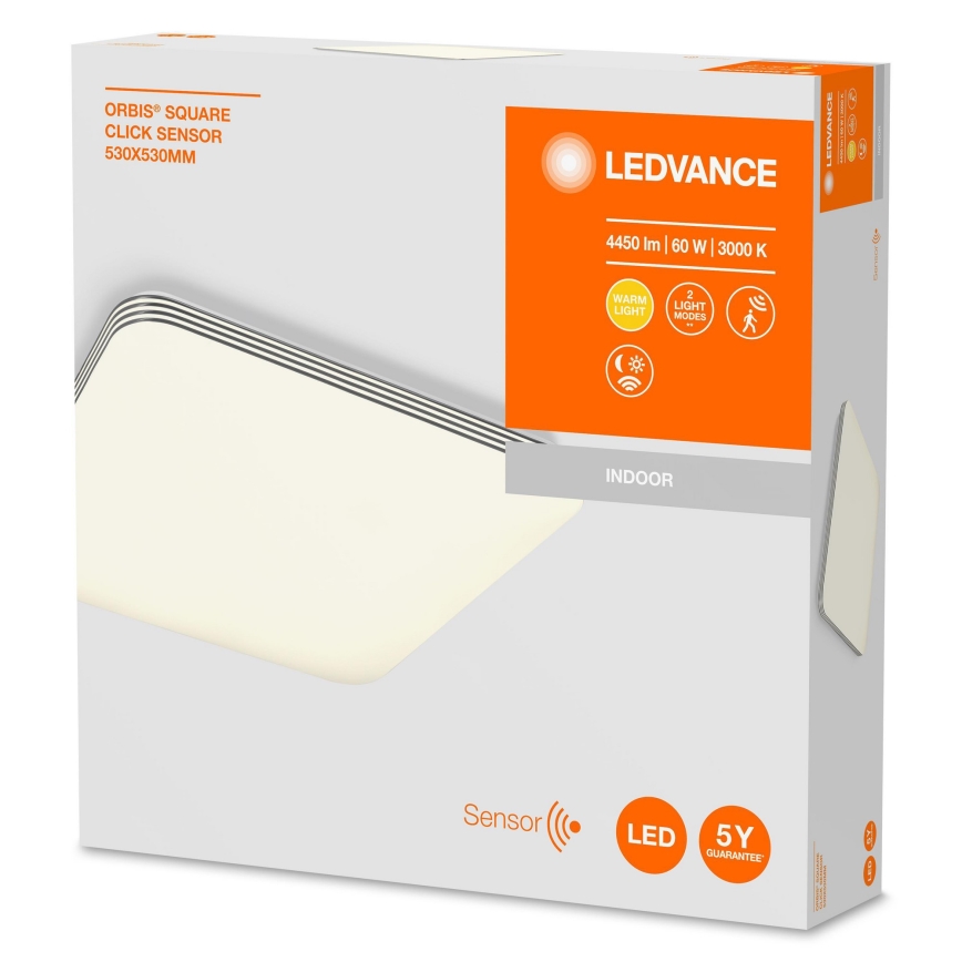 Ledvance - LED Плафон със сензор ORBIS LED/60W/230V 3000K