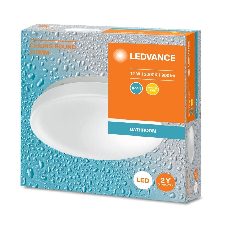 Ledvance - LED Плафон за баня CEILING ROUND LED/12W/230V 3000K IP44