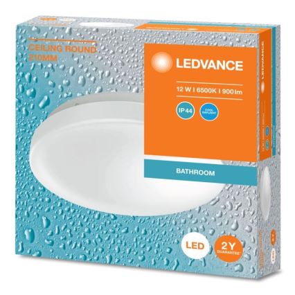 Ledvance - LED Плафон за баня CEILING ROUND LED/12W/230V 6500K IP44