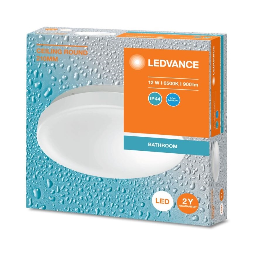 Ledvance - LED Плафон за баня CEILING ROUND LED/12W/230V 6500K IP44