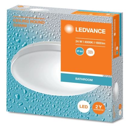 Ledvance - LED Плафон за баня CEILING ROUND LED/24W/230V 4000K IP44