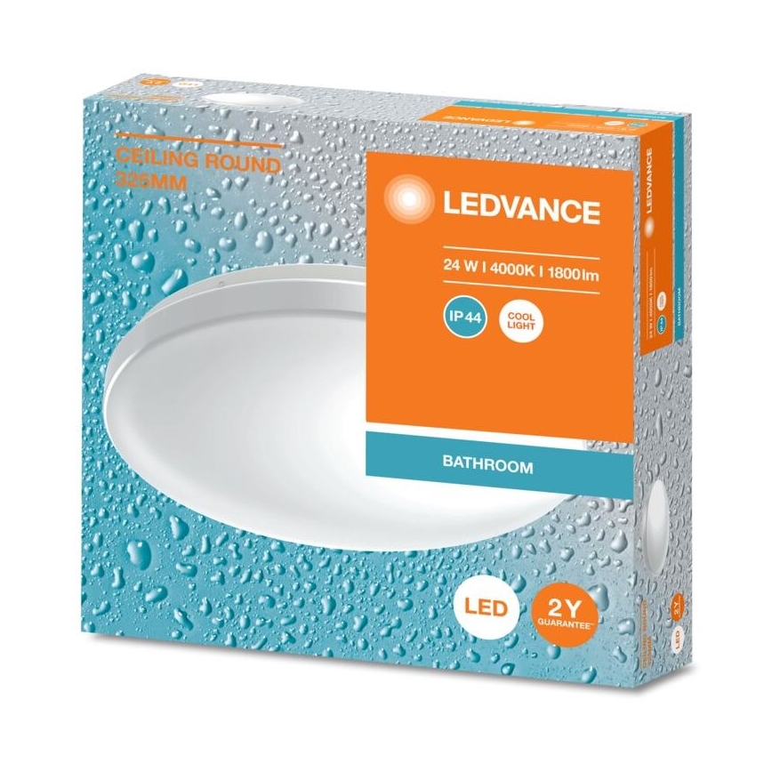 Ledvance - LED Плафон за баня CEILING ROUND LED/24W/230V 4000K IP44