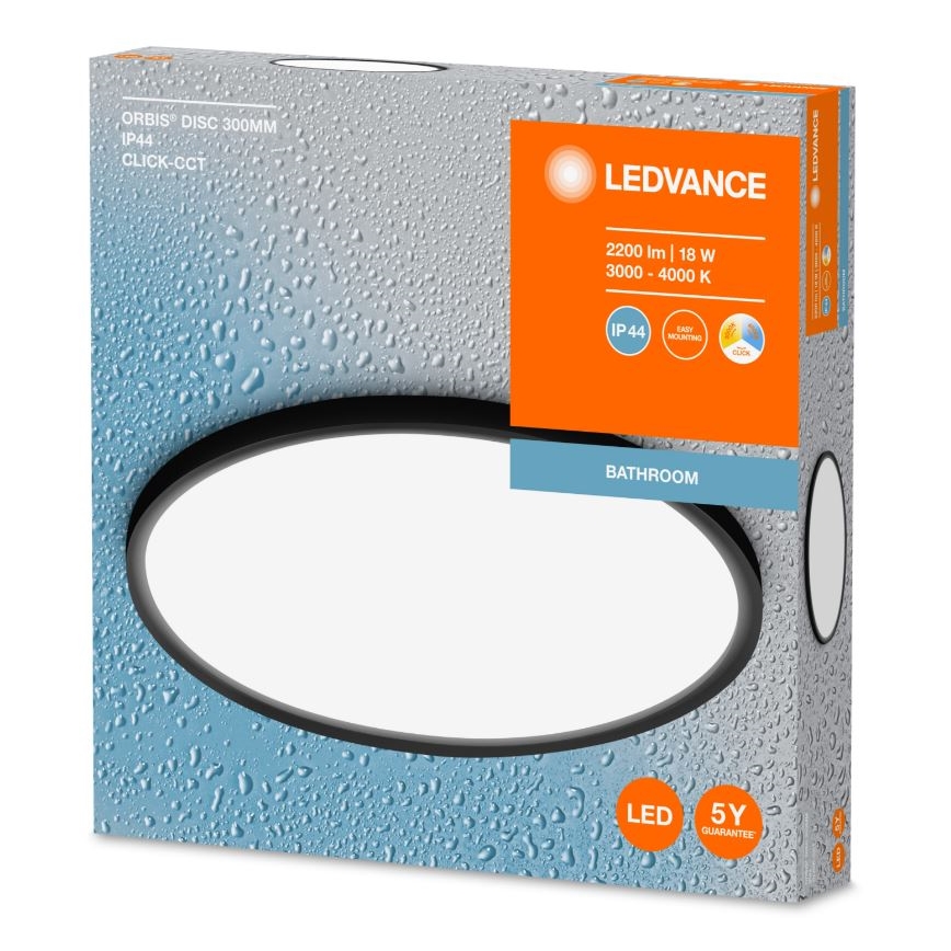 Ledvance - LED Плафон за баня DISC LED/18W/230V 3000/4000K IP44