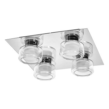 Ledvance - LED Плафон за баня ORBIS FLAME 4xLED/5,5W/230V 3000/4000K IP44 хром
