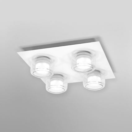 Ledvance - LED Плафон за баня ORBIS FLAME 4xLED/5,5W/230V 3000/4000K IP44 бял