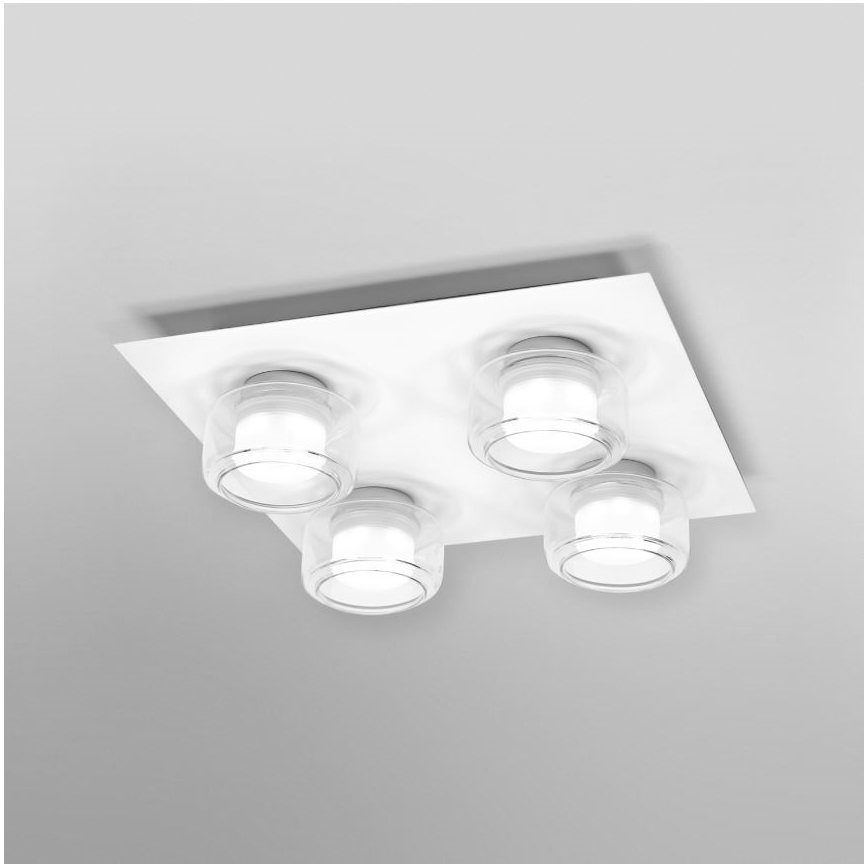 Ledvance - LED Плафон за баня ORBIS FLAME 4xLED/5,5W/230V 3000/4000K IP44 бял