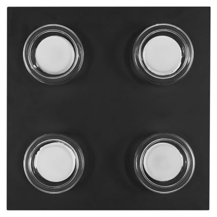 Ledvance - LED Плафон за баня ORBIS FLAME 4xLED/5,5W/230V 3000/4000K IP44 черен