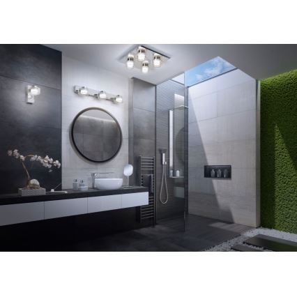Ledvance - LED Плафон за баня ORBIS FLAME 4xLED/5,5W/230V 3000/4000K IP44 хром