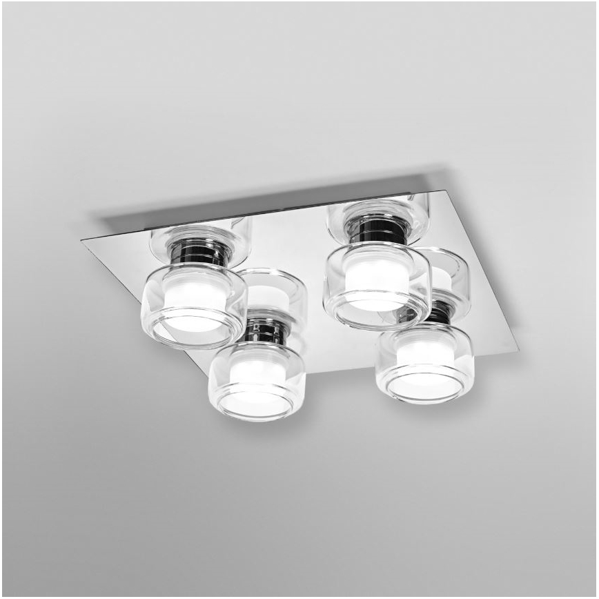 Ledvance - LED Плафон за баня ORBIS FLAME 4xLED/5,5W/230V 3000/4000K IP44 хром