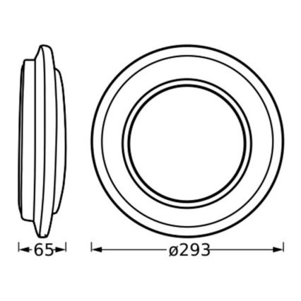 Ledvance - LED Плафониера ORBIS BERLIN LED/16W/230V сребрист