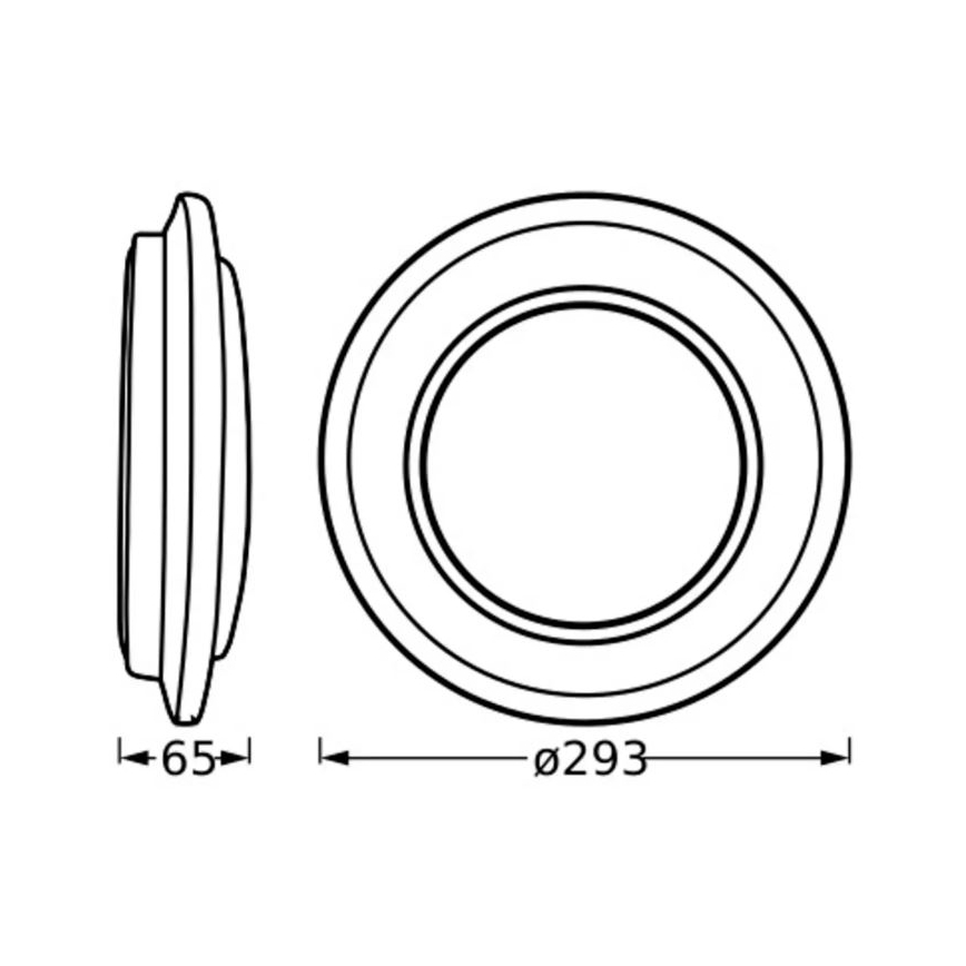 Ledvance - LED Плафониера ORBIS BERLIN LED/16W/230V сребрист