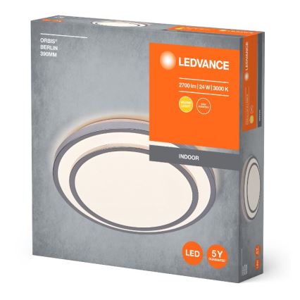 Ledvance - LED Плафониера ORBIS BERLIN LED/24W/230V сребрист
