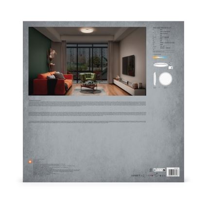 Ledvance - LED Плафониера ORBIS HELMAN LED/36W/230V Ø 48,5 см сребрист