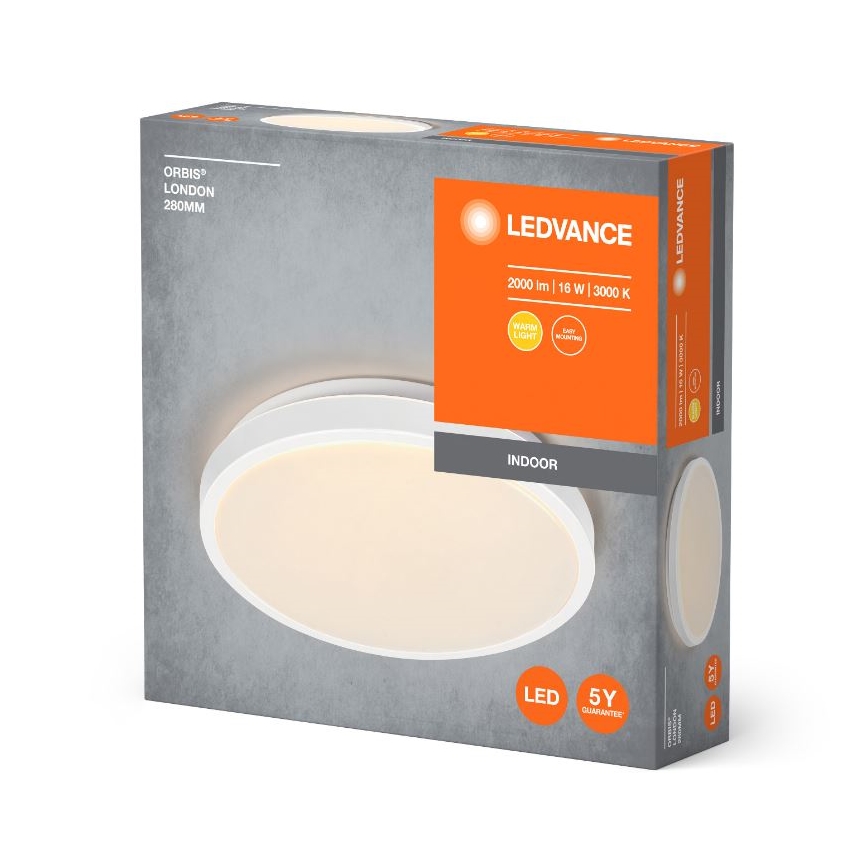 Ledvance - LED Плафониера ORBIS LONDON LED/16W/230V бял