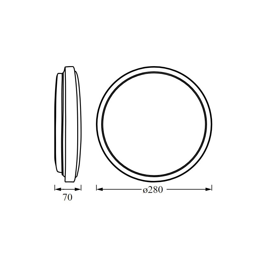 Ledvance - LED Плафониера ORBIS LONDON LED/16W/230V бял