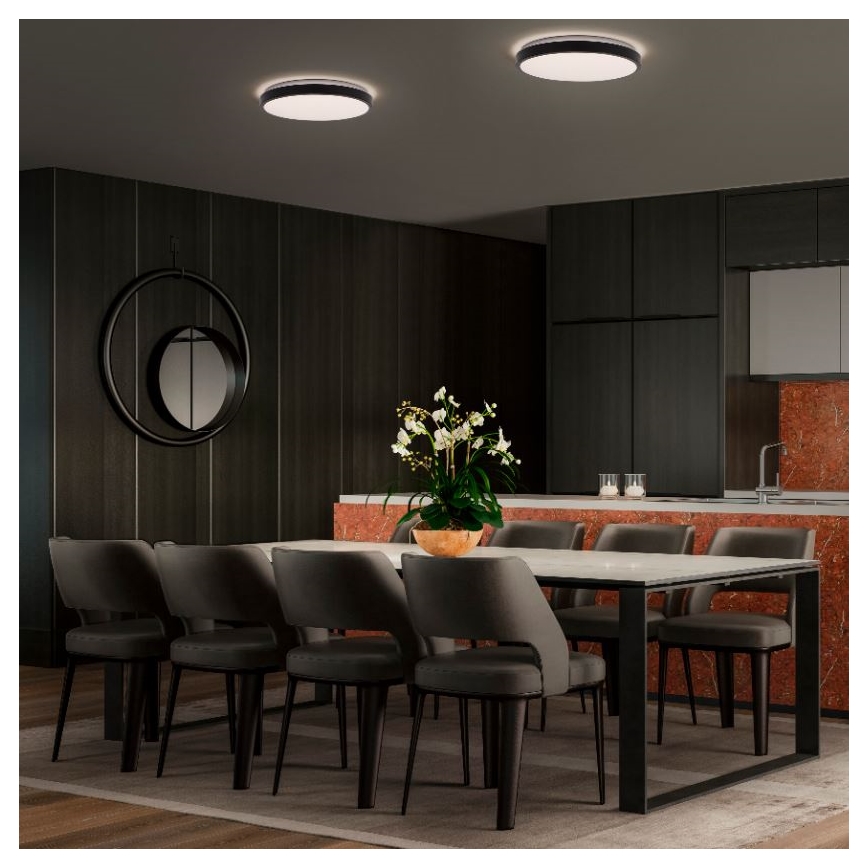 Ledvance - LED Плафониера ORBIS LONDON LED/16W/230V черен