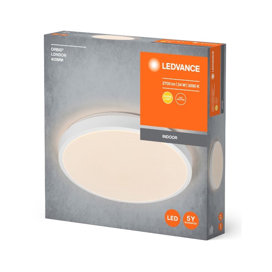 Ledvance - LED Плафониера ORBIS LONDON LED/24W/230V бял