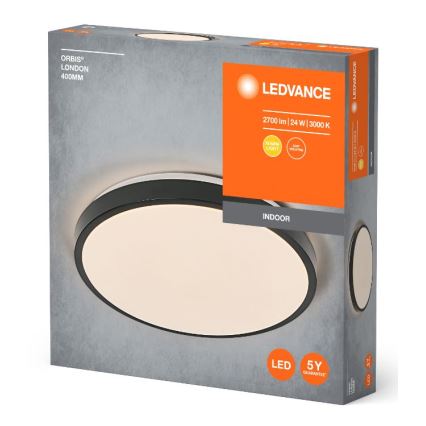 Ledvance - LED Плафониера ORBIS LONDON LED/24W/230V черен