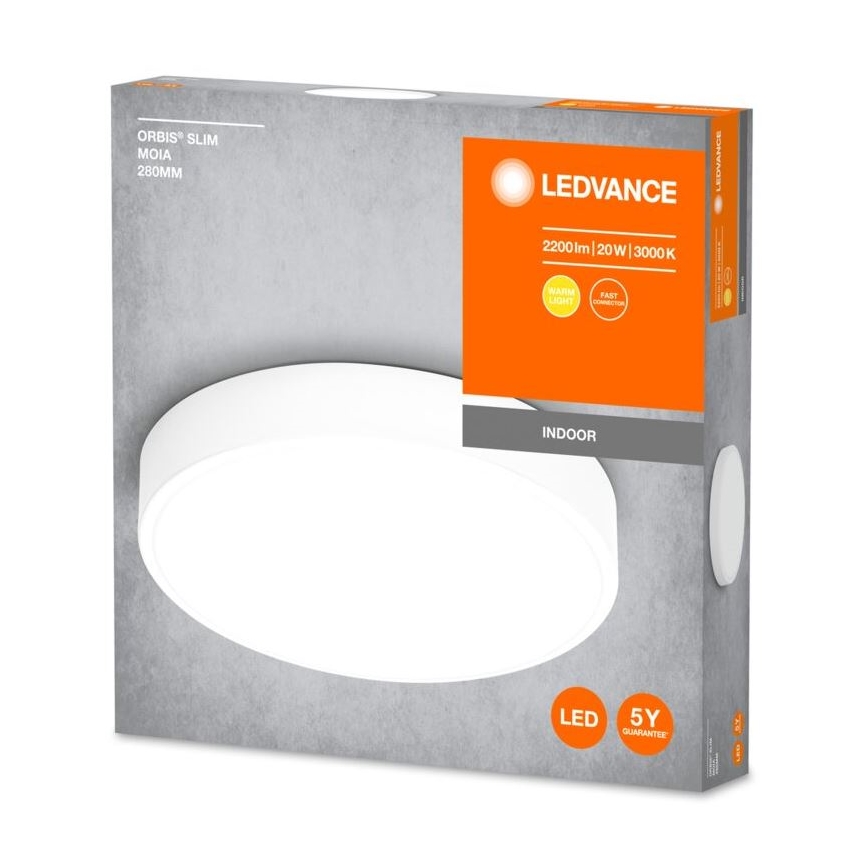 Ledvance - LED Плафониера ORBIS SLIM LED/20W/230V бял