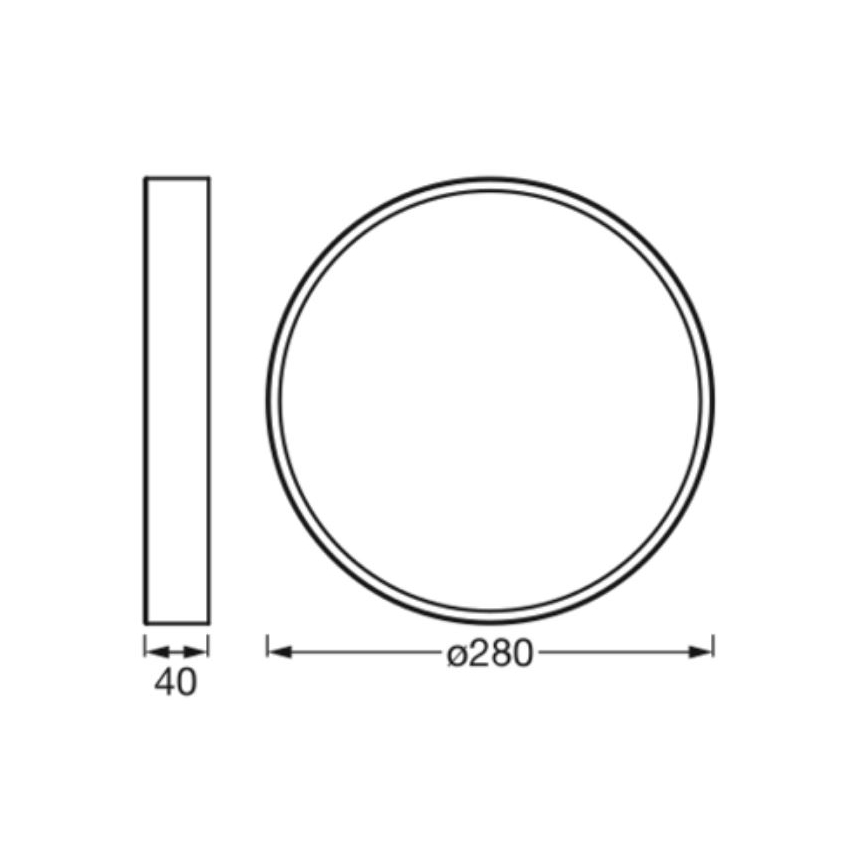 Ledvance - LED Плафониера ORBIS SLIM LED/20W/230V бял