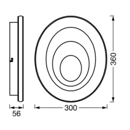 Ledvance - LED Плафониера ORBIS SPIRAL LED/27W/230V