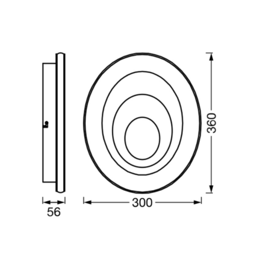 Ledvance - LED Плафониера ORBIS SPIRAL LED/27W/230V