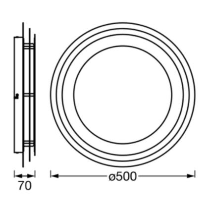 Ledvance - LED Плафониера ORBIS SPIRAL LED/38W/230V