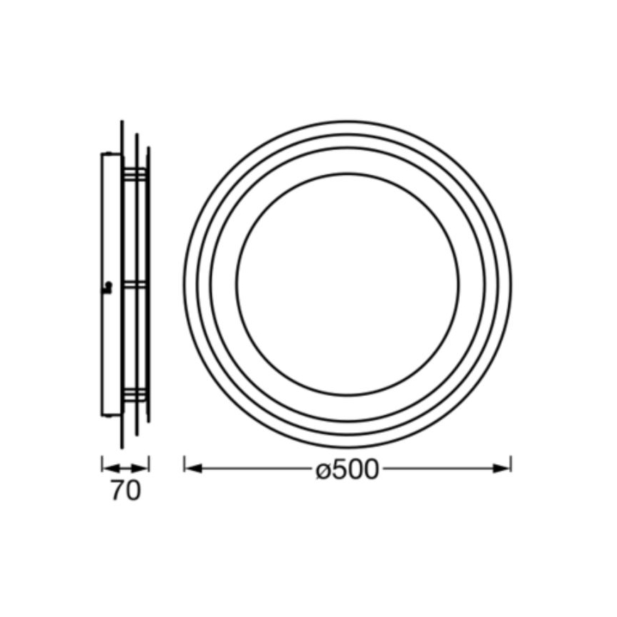 Ledvance - LED Плафониера ORBIS SPIRAL LED/38W/230V
